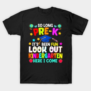 Kids So Long Pre-K Graduation Kindergarten  2024 T-Shirt